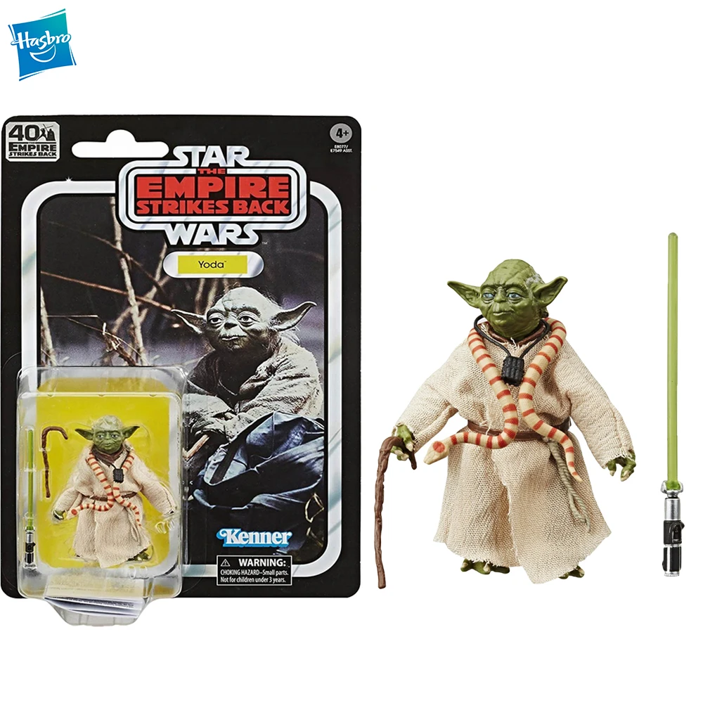 

[В наличии] Hasbro Звездные войны черная серия 40-й годовщины 6-дюймовая йода оригинальные Аниме фигурки, коллекционные модели игрушек