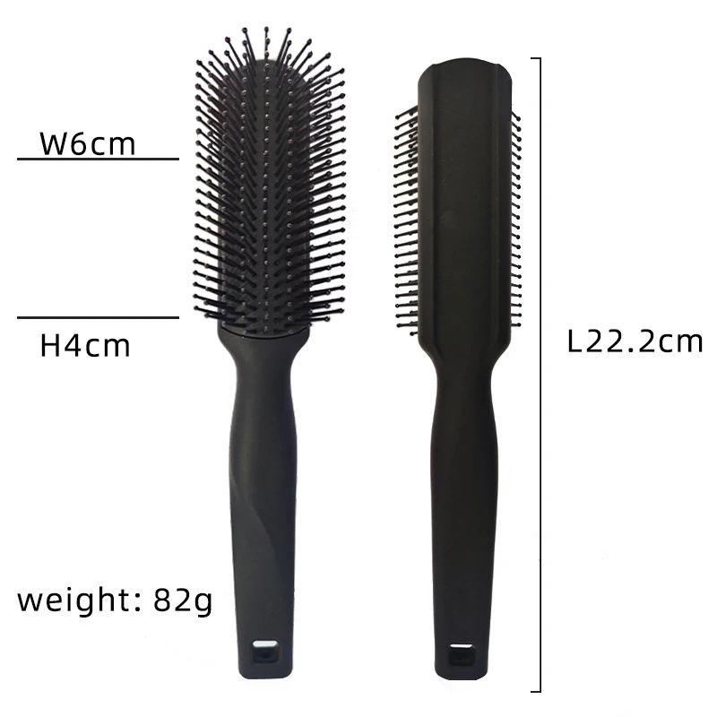 1pc Black Removable Detangling Hair Brush Handle Tangle Comb pompadour men styling Shower Massage scalp Comb Salon Hairdressing