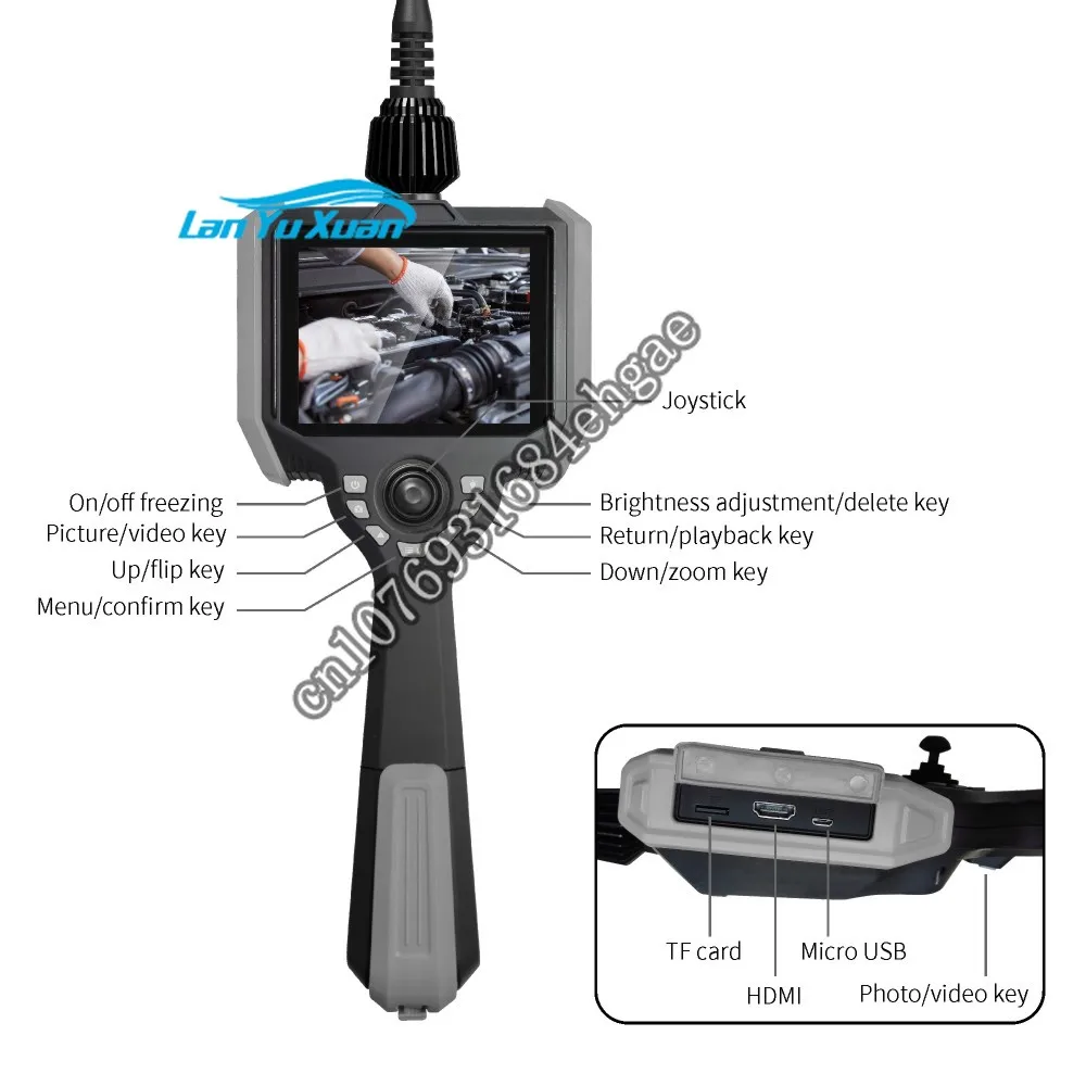 SNDT G6010 6mm video endo scope ,industrial bore with 5'' HD LCD screen,industrial   cam era