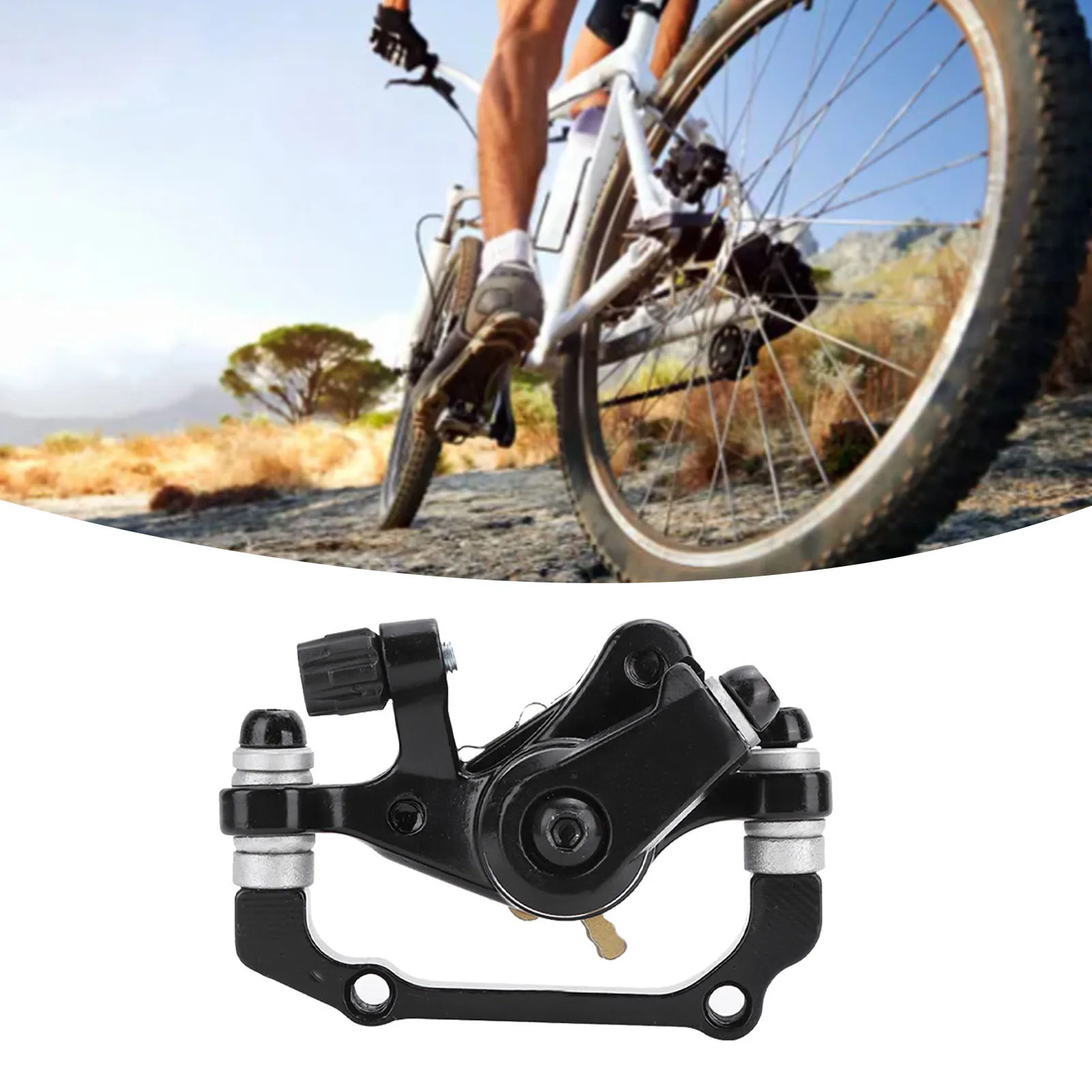 Universal Bicycle Mechanical Disc Brake Caliper Aluminum Wear-resistant Front Rear Disc Brake