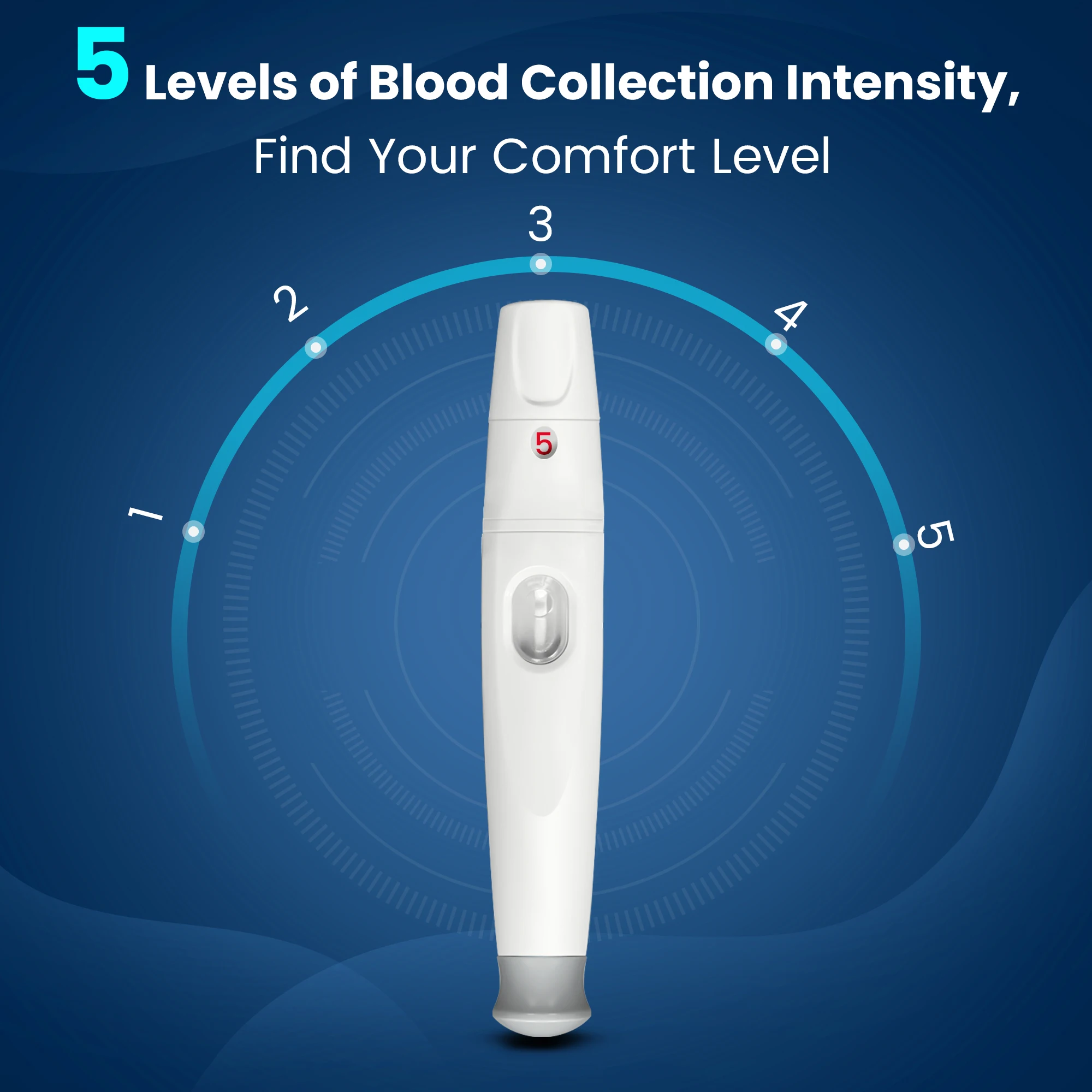 Sejoy Blutzuckermessgerät-Set Diabetes-Testkit Diabetes-Lanzetten-Maschine Glukometer mit 50 Teststreifen Lanzetten Blutzuckermessgerät – Detail 7