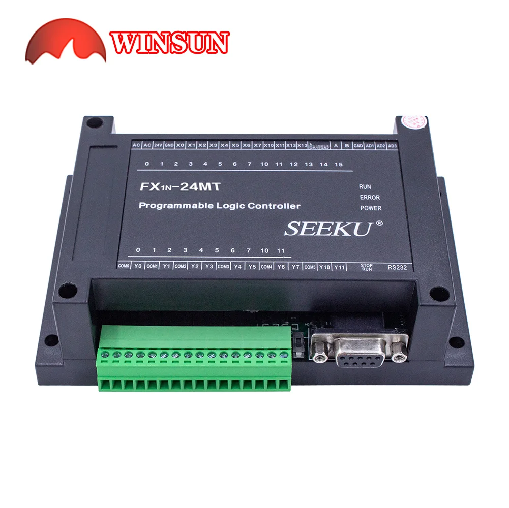 SeekU FX1N-24MT 24MR WS1N 24VDC Ǵ 220VAC PLC  ڵȭ  ̵  ġ Է 14  10 ǽð Ŭ