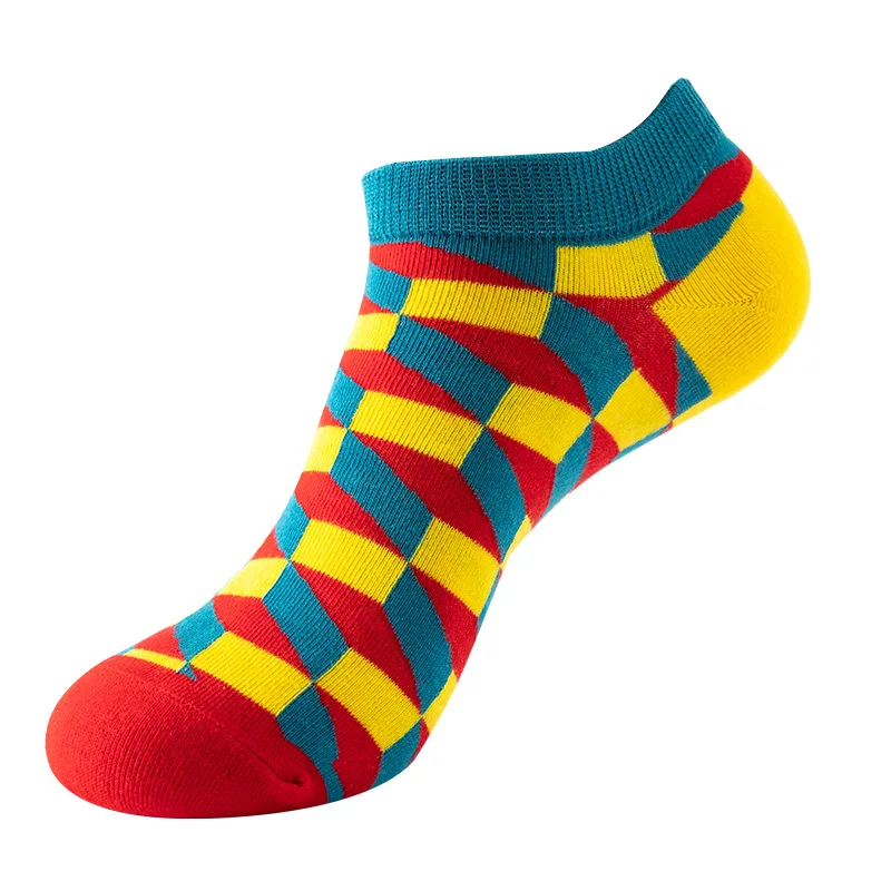 Men's Novelty High-Quality Geometric Fruit and Sushi Patterned Fashion Socks