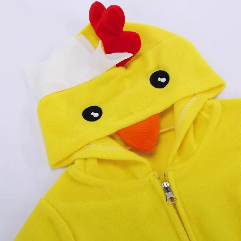 Halloween Niños Manga Larga Disfraz De Pollito Para Bebés – Romper Animal De Manga Larga, Ideal Para Halloween Y Carnaval