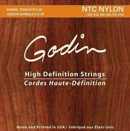 009350 NTC Nylon Комплект струн для классической гитары среднее натяжение Godin | Спорт и