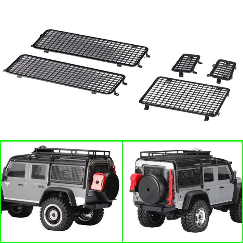 Trx4M Metal Car Window Net Decorazione Della Rete Del Lunotto Posteriore Per 1/18 Rc Crawler Traxxas Trx-4M Defender Upgrade Parts