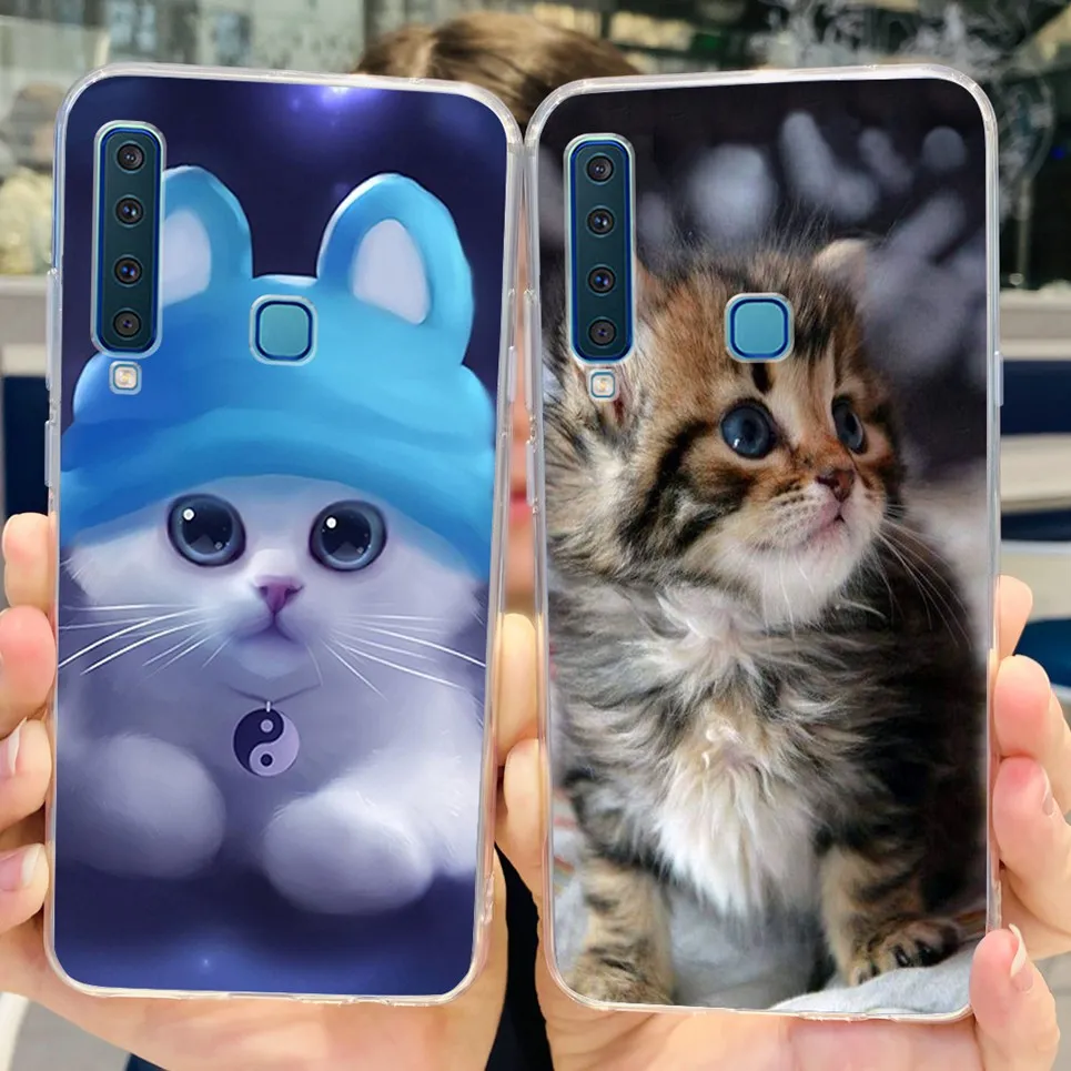 Фото Чехол для Samsung A9 2018, мягкий прозрачный чехол из ТПУ для Samsung Galaxy A9 2018, силиконовый чехол для телефона, женский милый Модный чехол №3