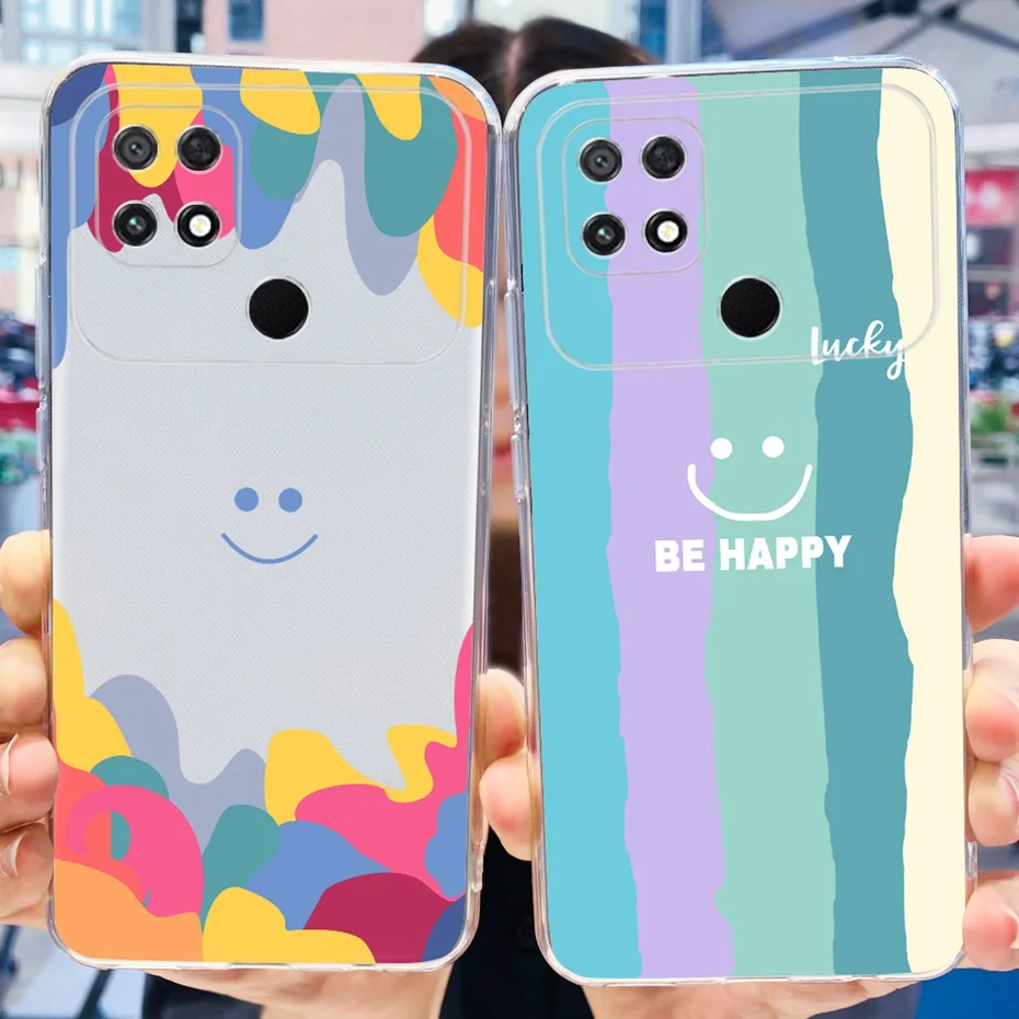 Cute Painted Soft Silicone TPU Back Cover for Xiaomi Poco C40 Phone