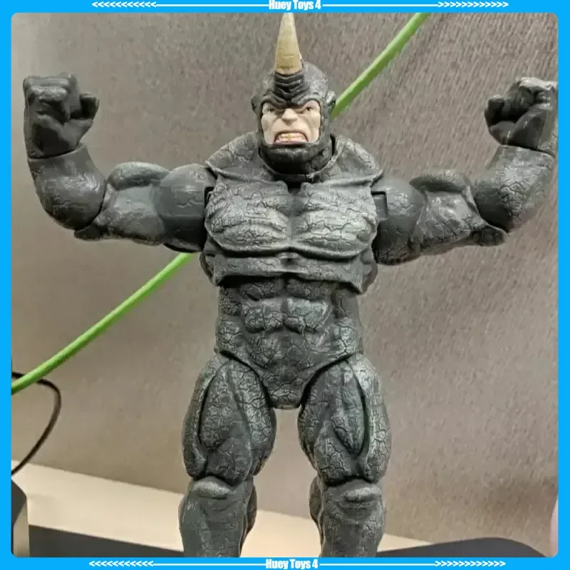 새로운 23cm 애니메이션 X-Men 어벤져스 악당 영웅 7인치 라이노 관절 가동 액션 피규어 수집용 모델 장난감 선물