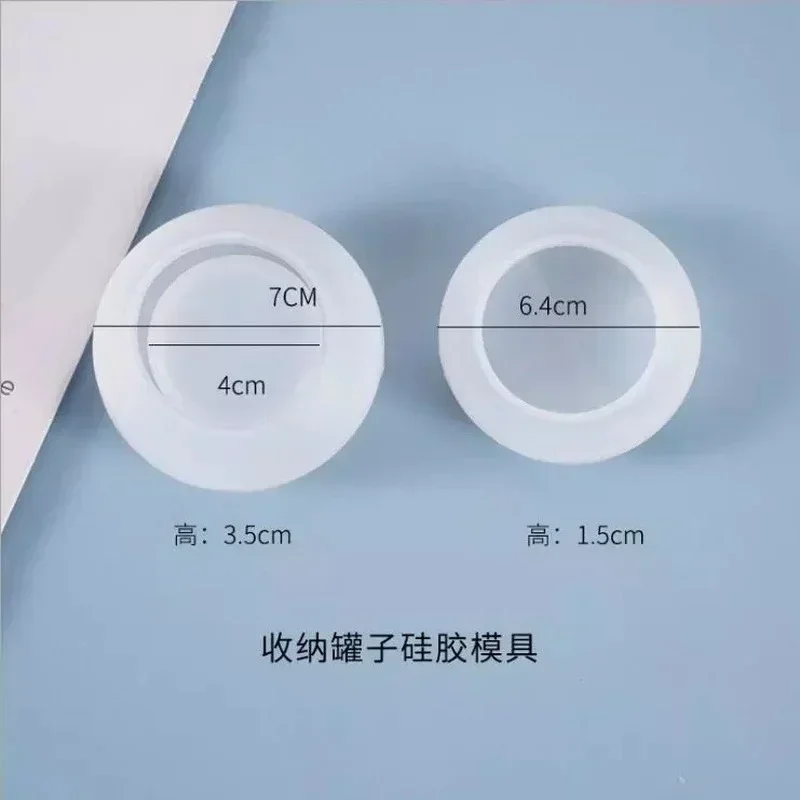 New Handmade Creative Transparent Silicone Mold Resin Decoration Crafts DIY Storage Tank Mold Epoxy Resin Jewelry Silicone Mold