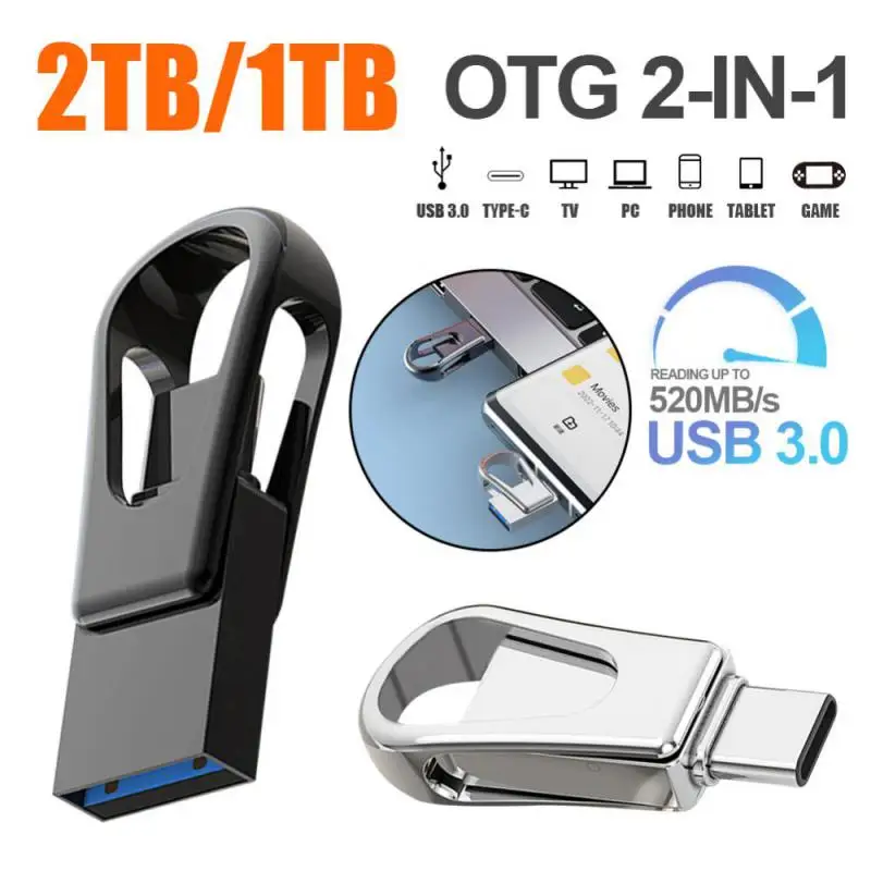 

USB-флеш-накопитель USB TYPE-C OTG 2 в 1, 3,0 дюйма, 128 ГБ