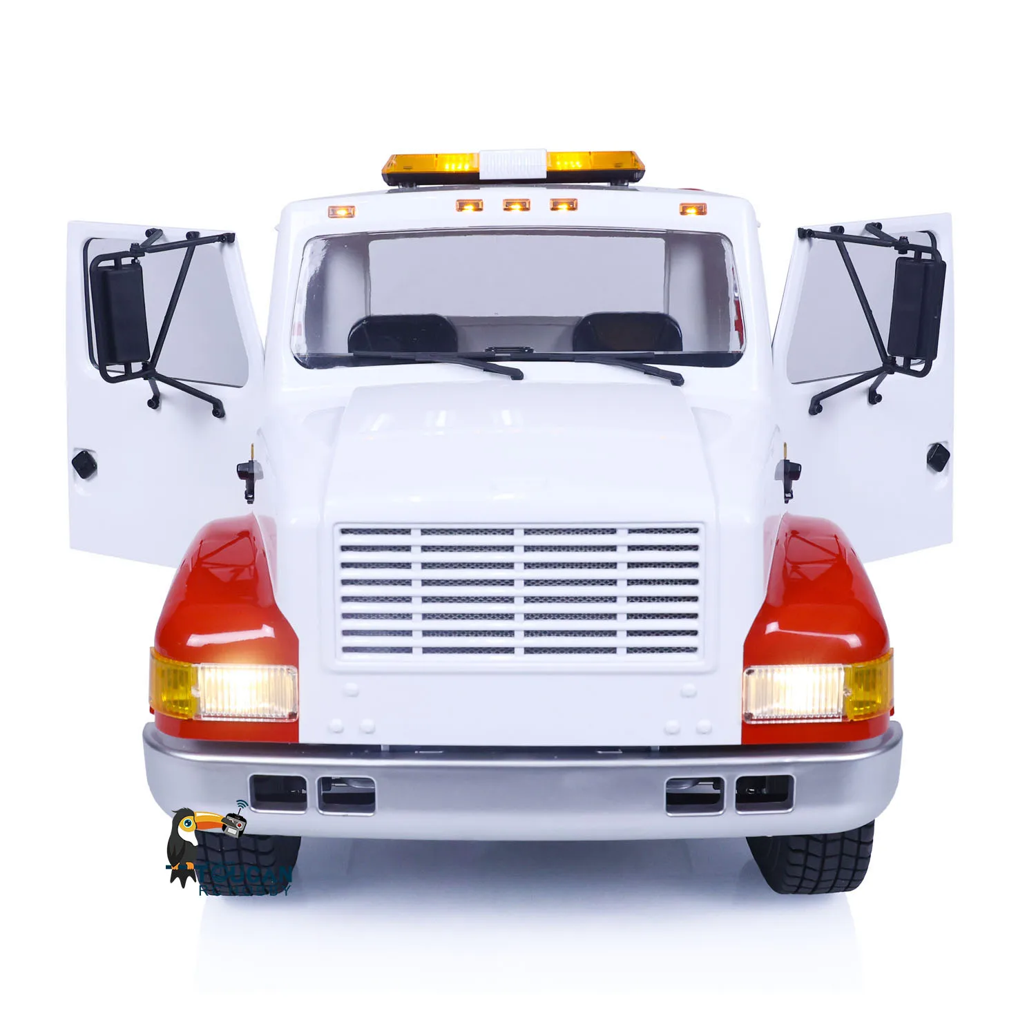 CROSSRC 1/10 WT4 RC Wrecker Truck Road Rescue Vehicle Painted Assembled Model RTR Light Sound Car Outdoor Toys THZH1532 3