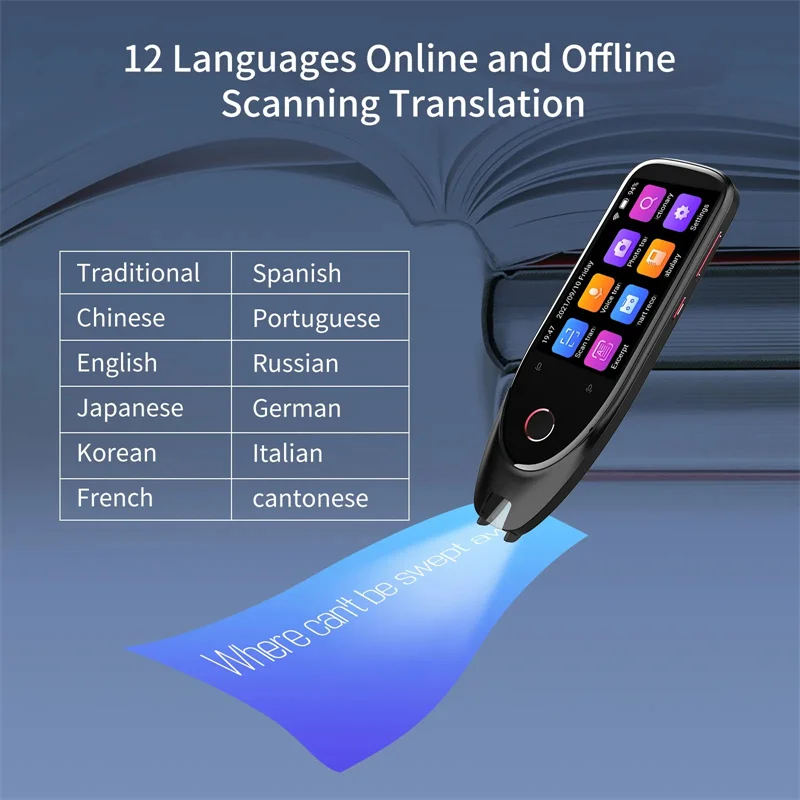 Smart Translator Pen S50 Photo Offline + WIFI Real Time Translation Scanner Text Scanning Reading Translate Dictionary