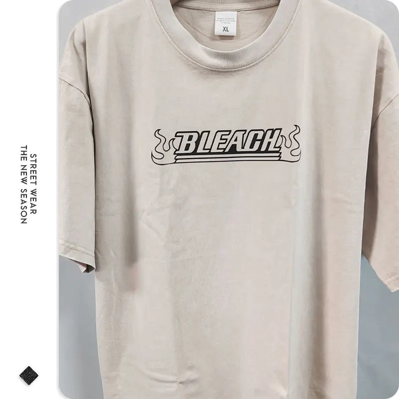 Vintage Anime Washed Oversized T-Shirt - Streetwear Short Sleeve Tee