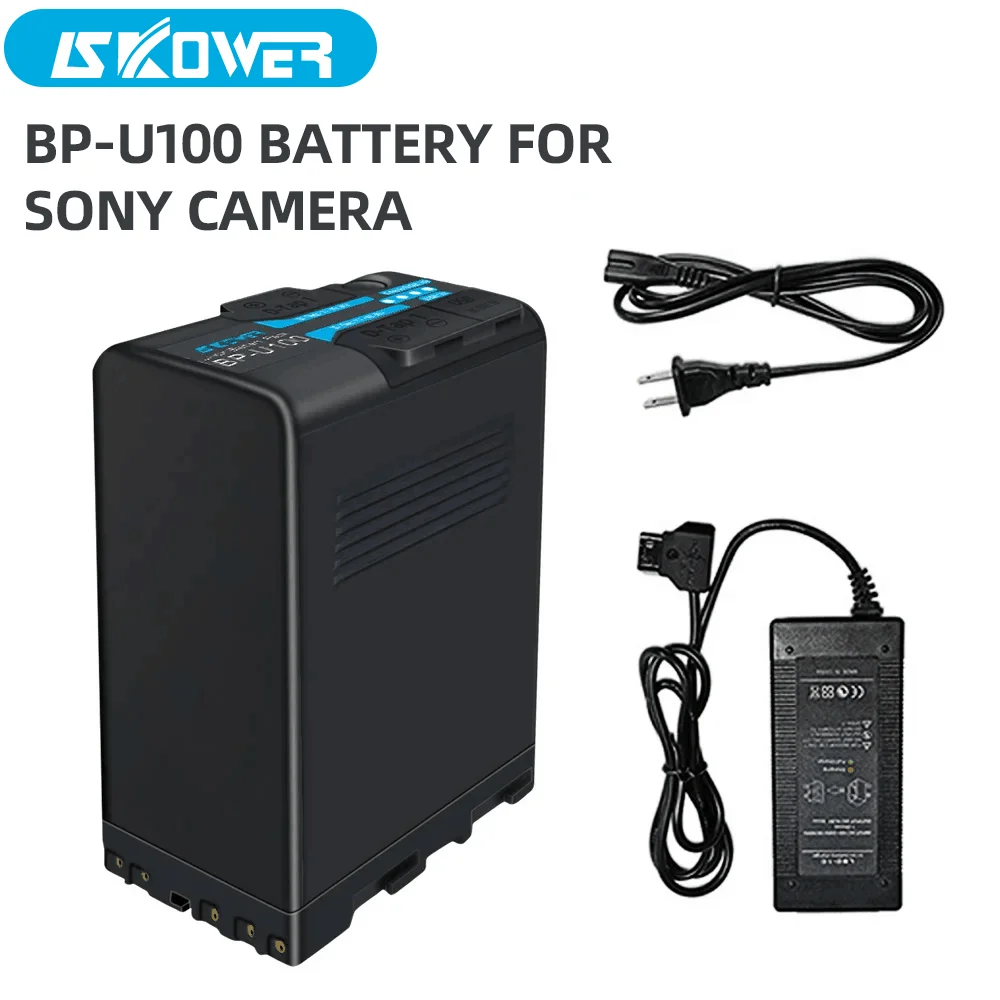 Bp-U100 Batteria Per Fotocamera Sony Ex260 Ex280 Z280 Fs5 7 Fx6 Z190 Ex1R Ex200 Bp-U30 U60 U70 U90 Con Caricatore D-Tap