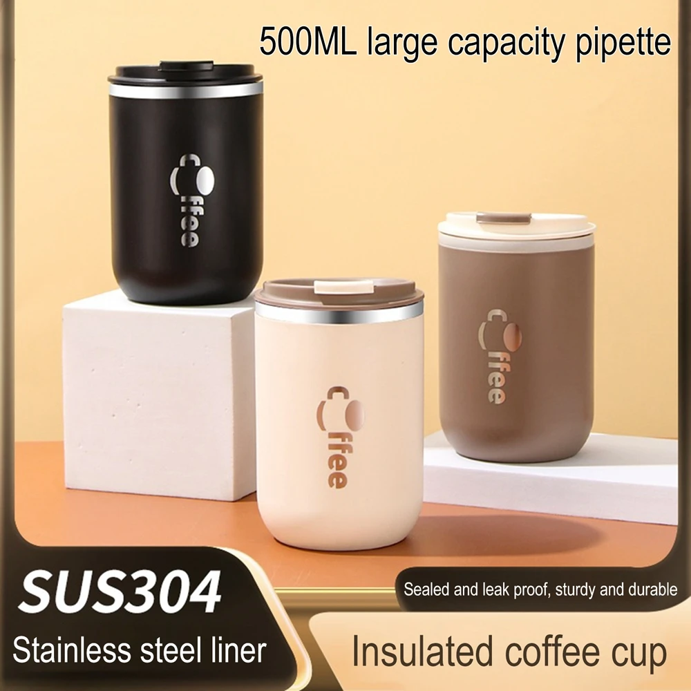 SUS304 Coffee Cup Thermos 300ml Capacity Coffee Cup Travel Coffee