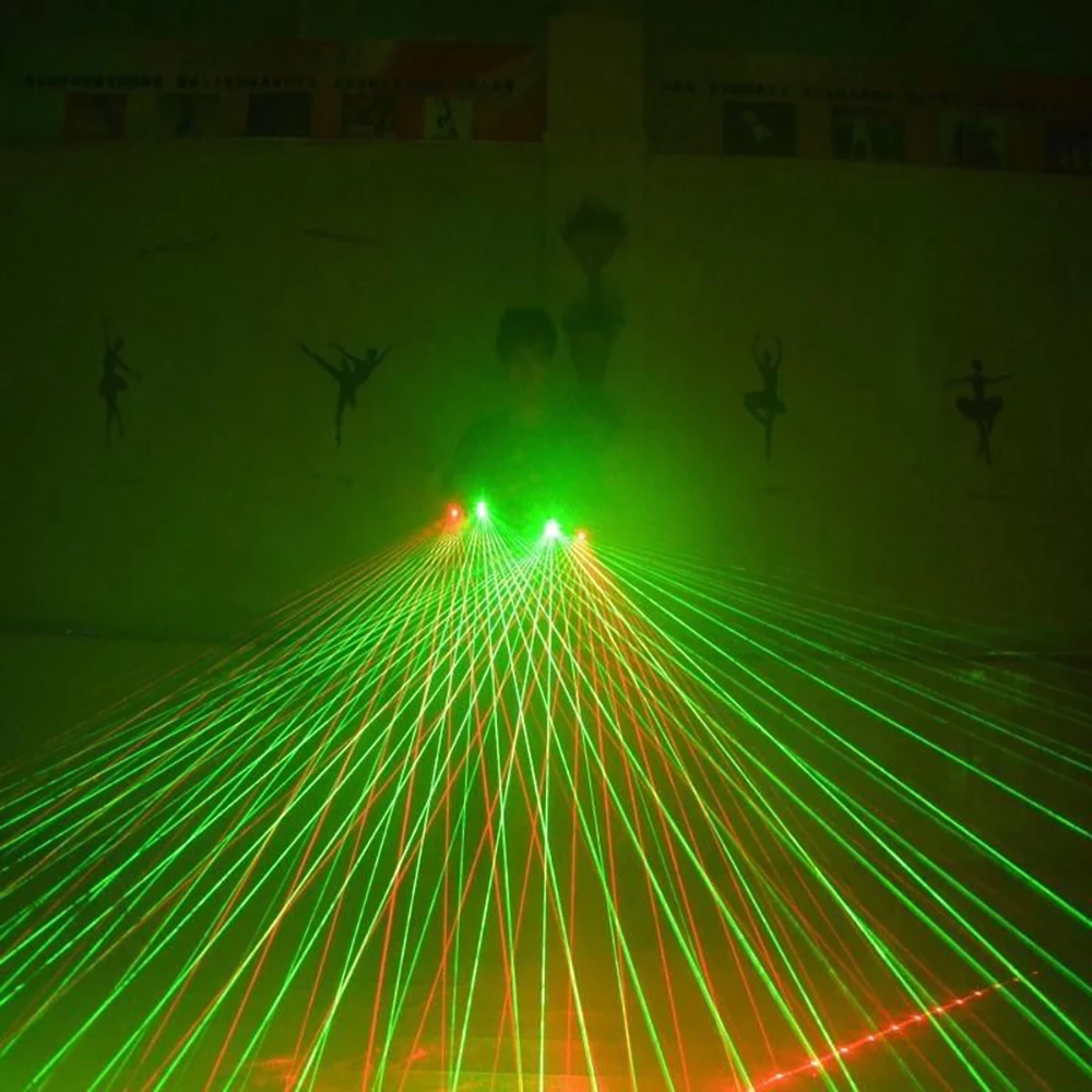 Recarregável Verde Laser Luvas, Suprimentos Novidade, Lâmpada,