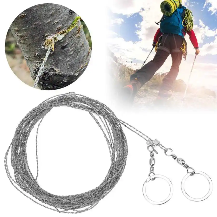 Emergent Survival Wire Saw Camp Hike Outdoor Hunting Fishing Fretsaw Stainless Steel Survival Line 10m