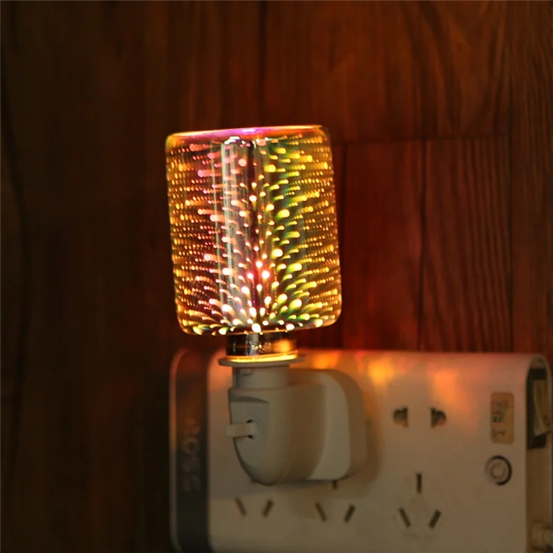 3D Aromatherapy Lamp Electric Wax Melt Burner Firework Scent Fragrance Lamp Night Light EU Plug 3