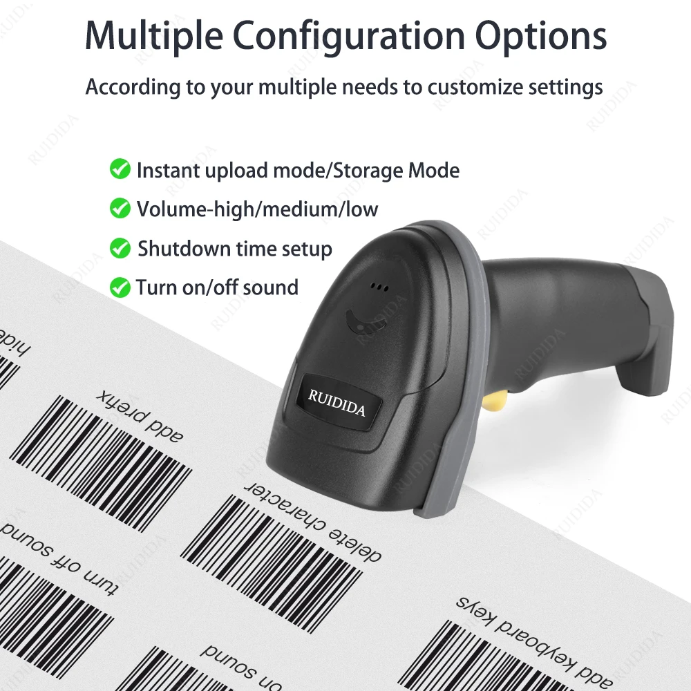 Barcode Scanner Code Reader Scanner 1D/2D Handheld QR 2D Bar Reader Portable USB Code PDF417 DM