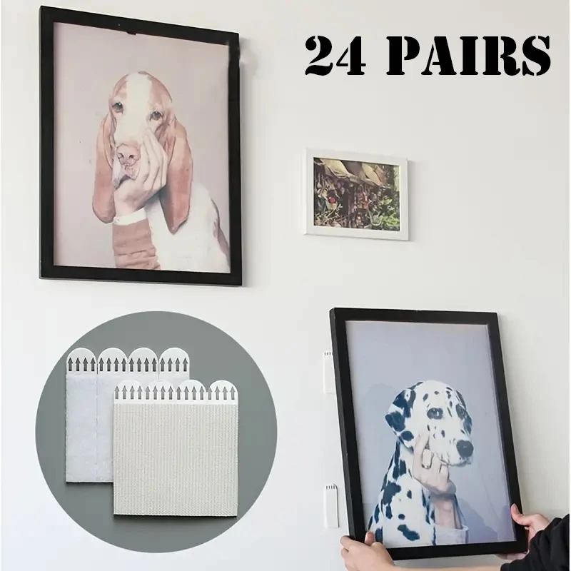 Picture Hanging Strips, Damage Free Hanging Picture Hangers, Picture  Hanging Kit, Picture Hanging Hooks Without Nails, Adhesive Tape Wall Strips  for