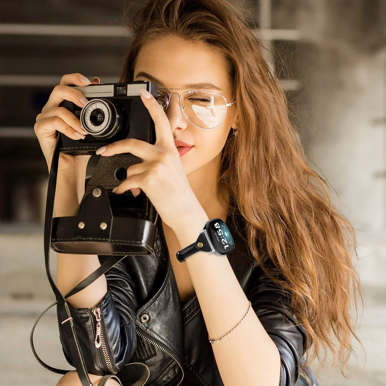 Style with a Chic and Stylish Leather Wristband. Elevate Your Look with This Sophisticated and Fashionable Leather Wristband. Sh