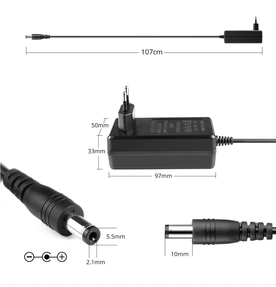 Description Picture 4 of itemAC100-240V Lighting Transformers DC24V 2A 3A LED Power Supply Charger 48W 72W LED Driver Power Adapter For Led Strip Light