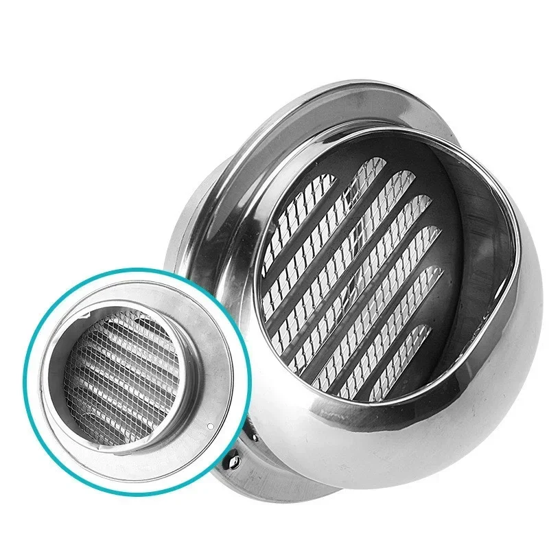 60mm-150mm Stainless Steel Wall Ceiling Air Vent Ducting Ventilation Exhaust Grille Cover Outlet Heating Cooling Vents Cap air vent grille ventilation grille air vent cover ducting ventilation cover