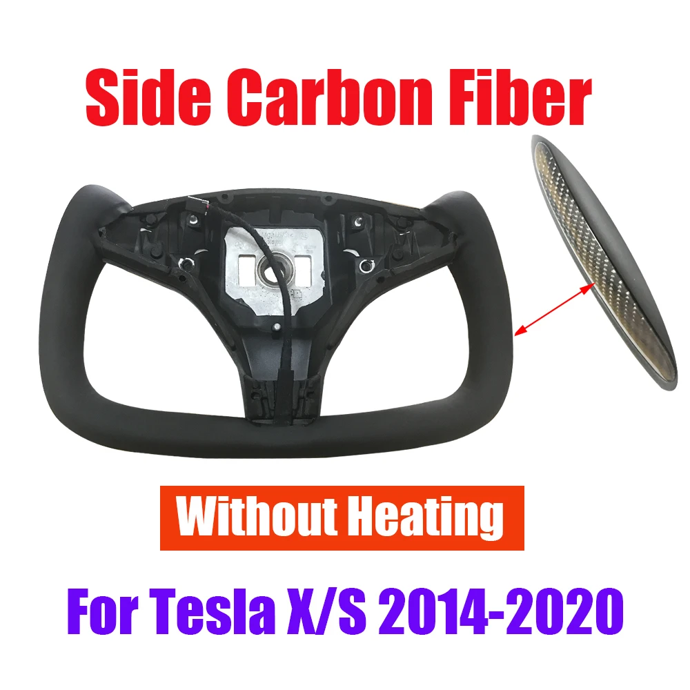 Tesla Steering Yoke Handle Yoke Handle for Tesla Model S Model X 2014-2015 Leather Carbon Steering Wheel Customize Yoke Heating S Accessories