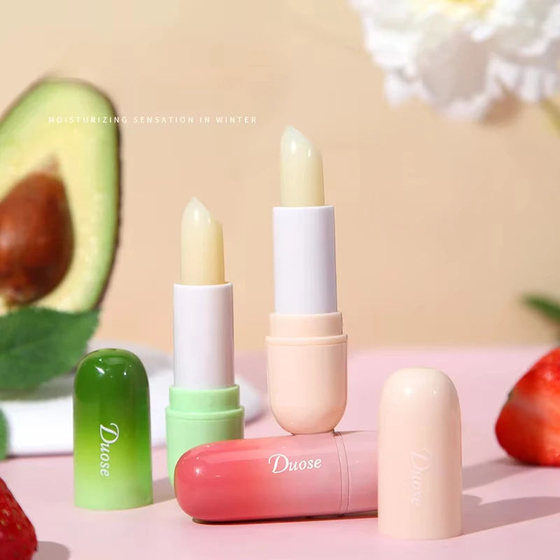 3pcs Fruits Lip Balm Sets Temperature Color Change