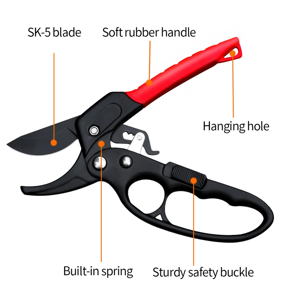 S467daaa81be1491681c64870331377f4b Bypass Pruning Shears SK-5 Steel Blade Garden Shears Clippers for Gardening/Road Pruning for Garden Nursery/Agricultural Orchard Mallzona