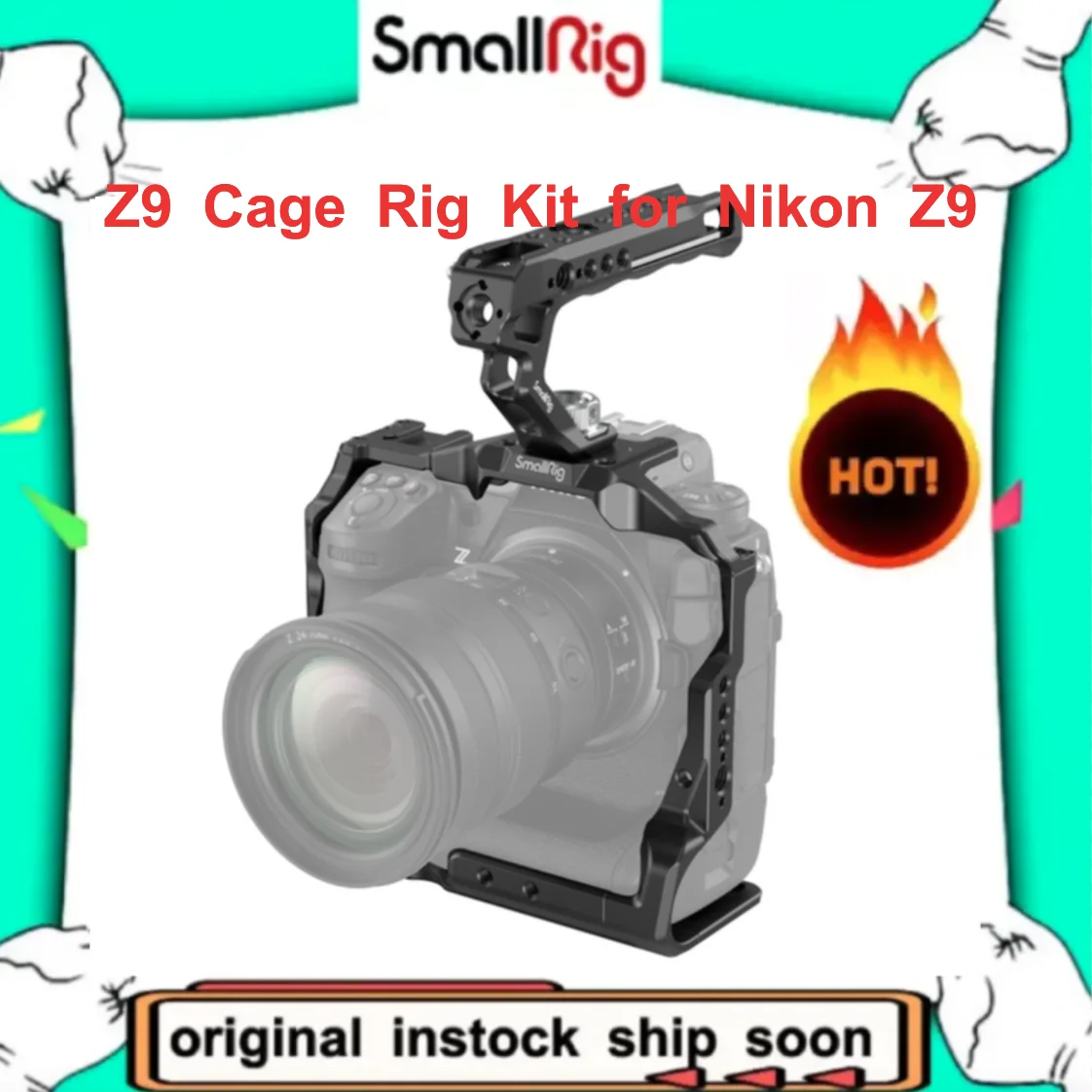 Smallrig Z9 Cage Rig Kit For Nikon Z 9 Dslr Camera With Top Handle