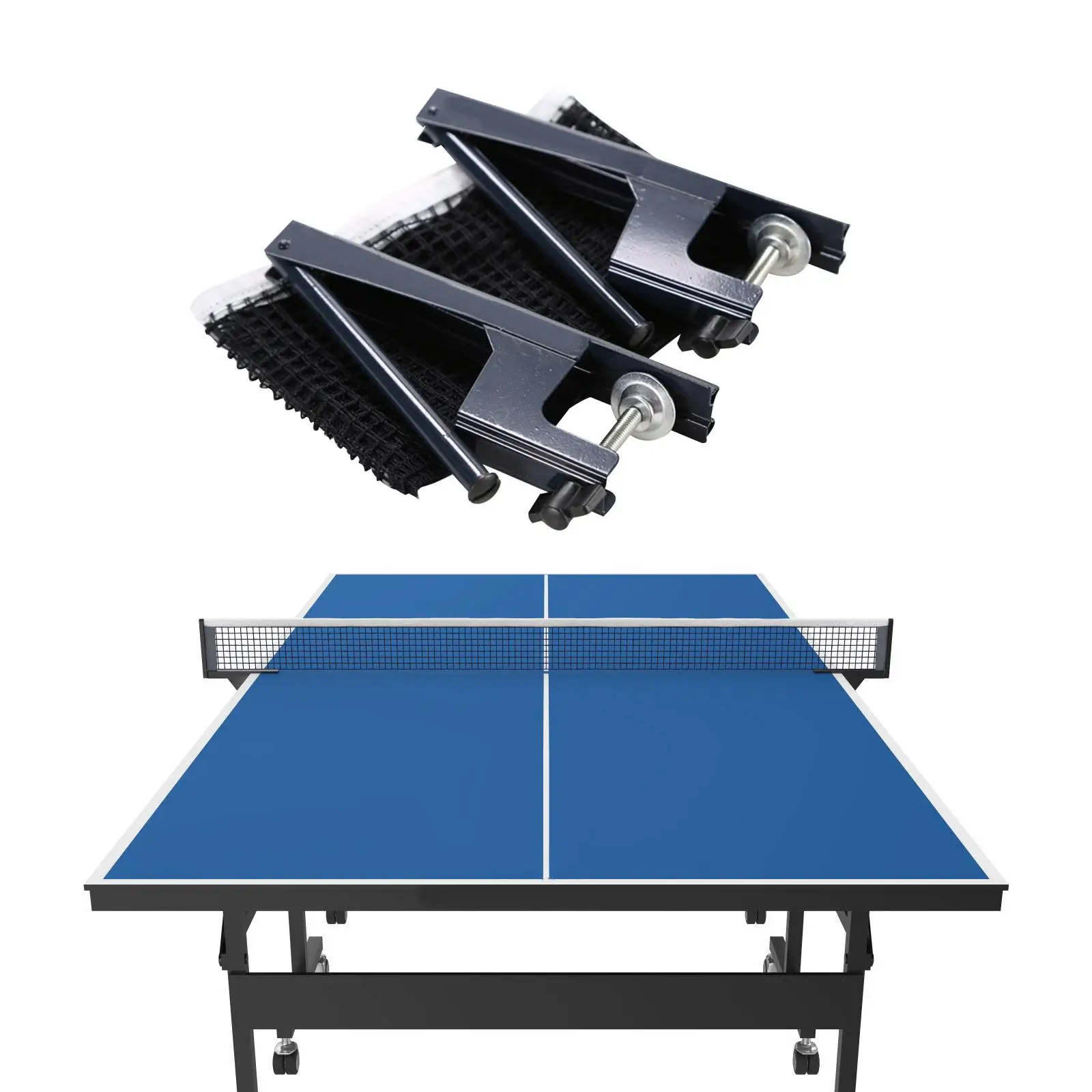 

Portable Table Tennis Net and Post Set Quick Setup Screw Clamp Lightweight