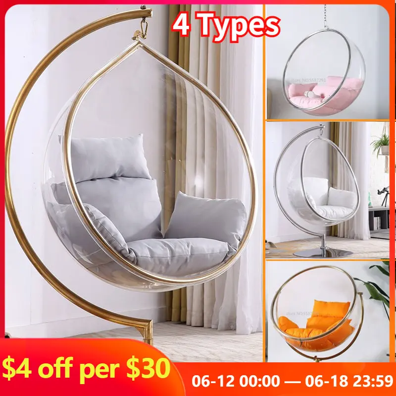 Hanging Ball Space Chair Glass Ball Indoor Hanging Chair Hanging Basket