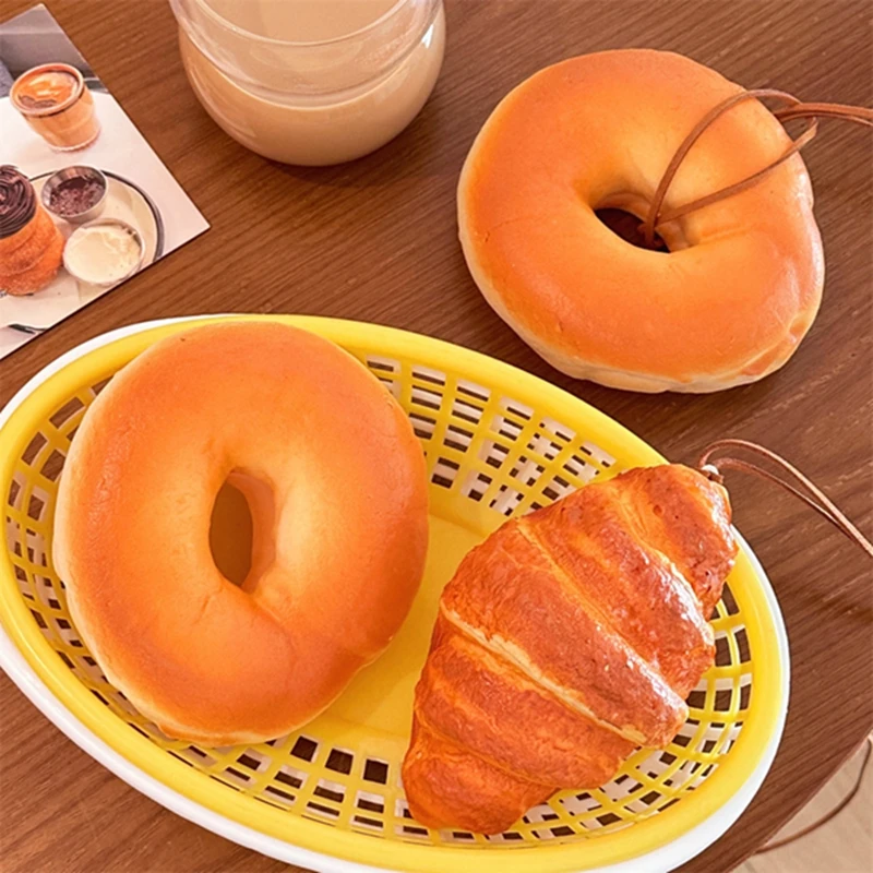 Creative Artificial Bread Simulation Food Keychain Lovely Keychain Cute Backpack Ornaments Pendant Keyring For Bag Jewelry Gifts