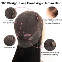 HD 360 pleine perruque de dentelle cheveux humains pré plumé HD dentelle perruque 13x6 perruques de cheveux humains 30 pouces os droite dentelle frontale perruque pour les femmes 6