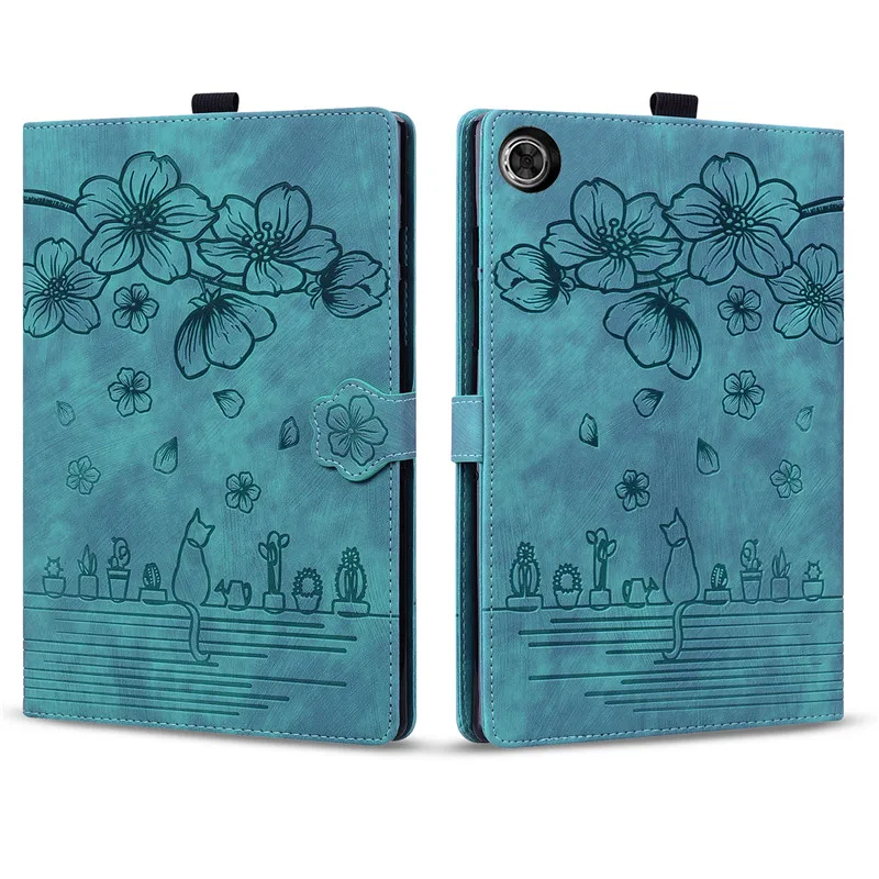 Floral Cat Wallet Cover