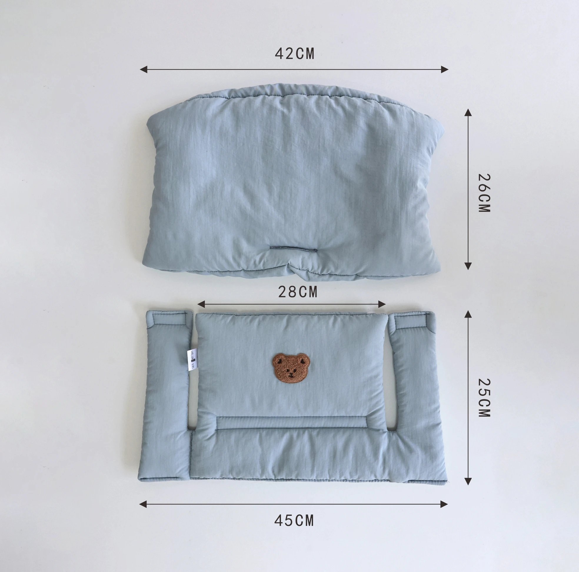 Nuovo cuscino per sedia da pranzo per bambini in tinta unita, cuscino traspirante per mangiare il bambino, accessori per cuscini per sedia per la crescita infantile per ristoranti e uso domestico - immagine 3