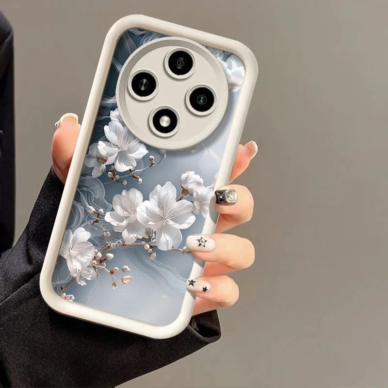 Elegant Cherry Blossom Floral Pattern Soft Phone Case Cover