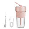 Small Rechargeable Fruit Juicers with Straw Fruit Mixer Portable Drop Shipping 5