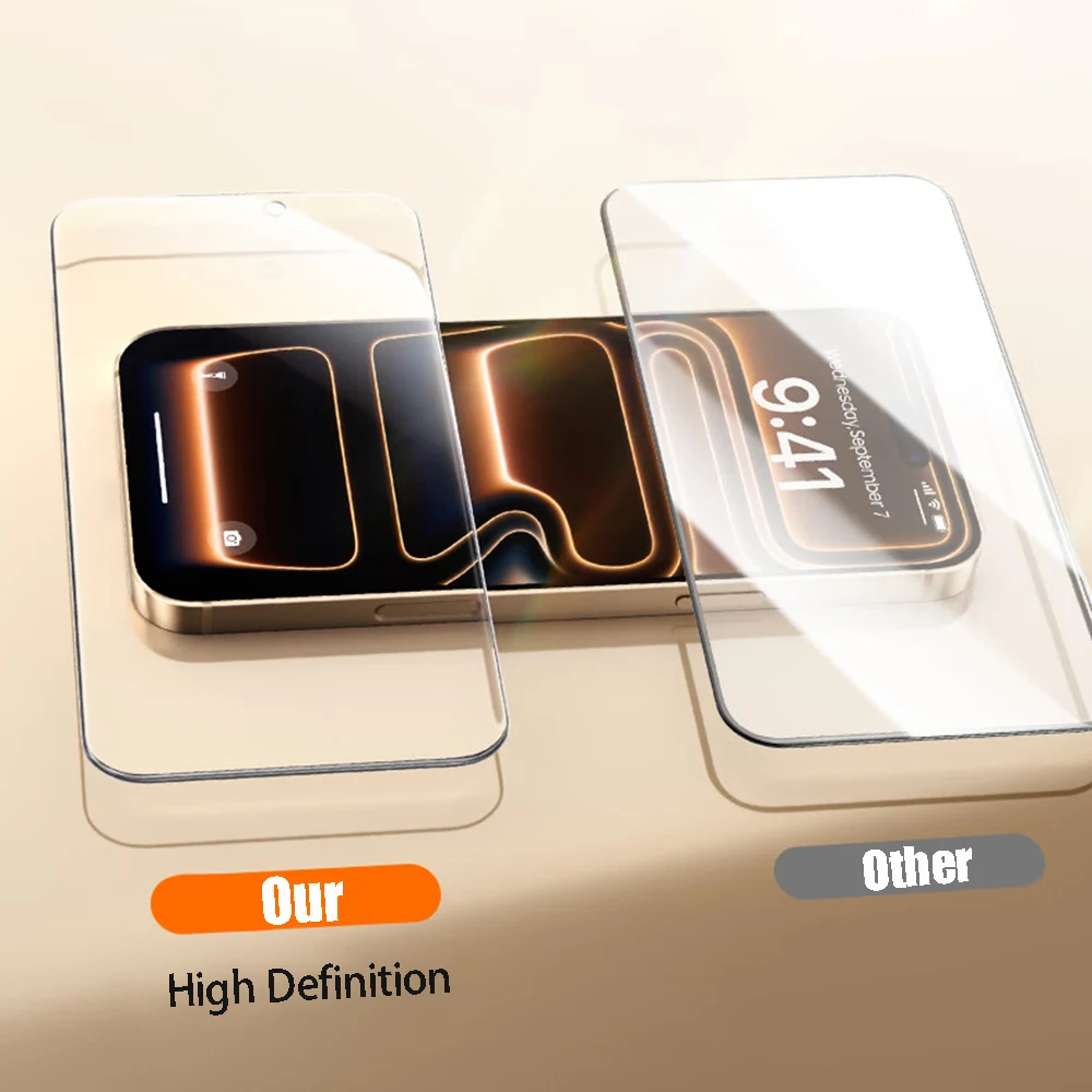 4-Pack HD-Definition Tempered Glass Screen Protectors with Oleophobic Coating