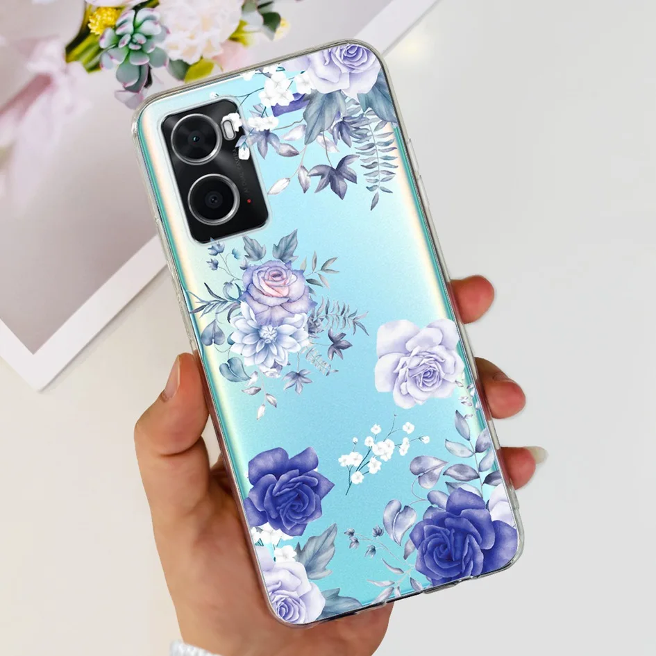 Luxury Marble Flower Soft Silicone Phone Back Cover Bumper Case