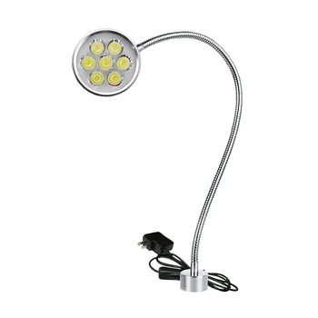 7W LED CNC 자기 산업 램프 유연한 L40cm 구즈넥 공작 기계 라이트 마그네틱베이스 라이센스 플레이트 램프