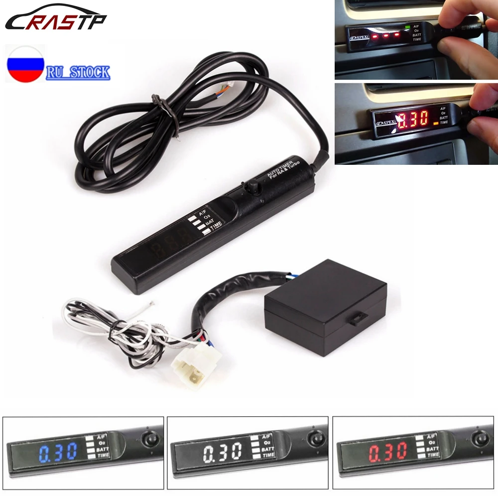 Temporizzatore Nero Di Riserva Dc12V Apexi Turbo Della Russia Per L'Automobile Universale Con La Scatola Originale (Luce Principale Rossa/Blu/Bianca) 