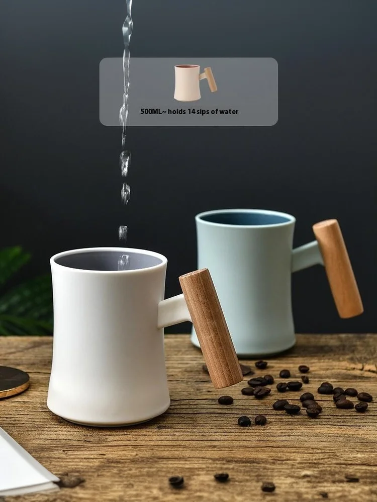 Creative Wooden Handle Toothbrush Cup For Bathroom Storage_voghion.com