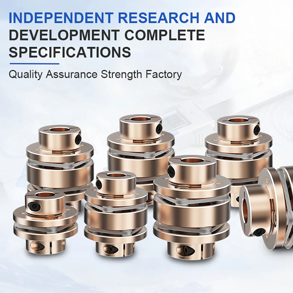 Flange Coupling LE D40L35/50 Flexible Motor Shaft Coupler Aluminium  Diaphragms Universal Joint For 3D Printer Cardan CNC - AliExpress
