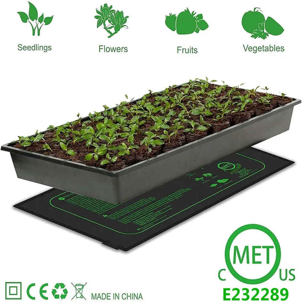 Seedling Heat Mats 10" x 20.75" Waterproof Plant Heating Mats For Seed Starting Germination