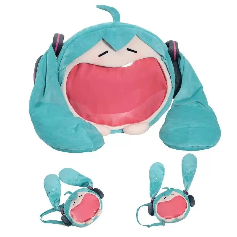 Official Anime Miku Itabag Cosplay Hatsune Ita Bag Plush Backpack Women DIY Bag School Student Men Velvet Crossbody Shoulder Bag 2