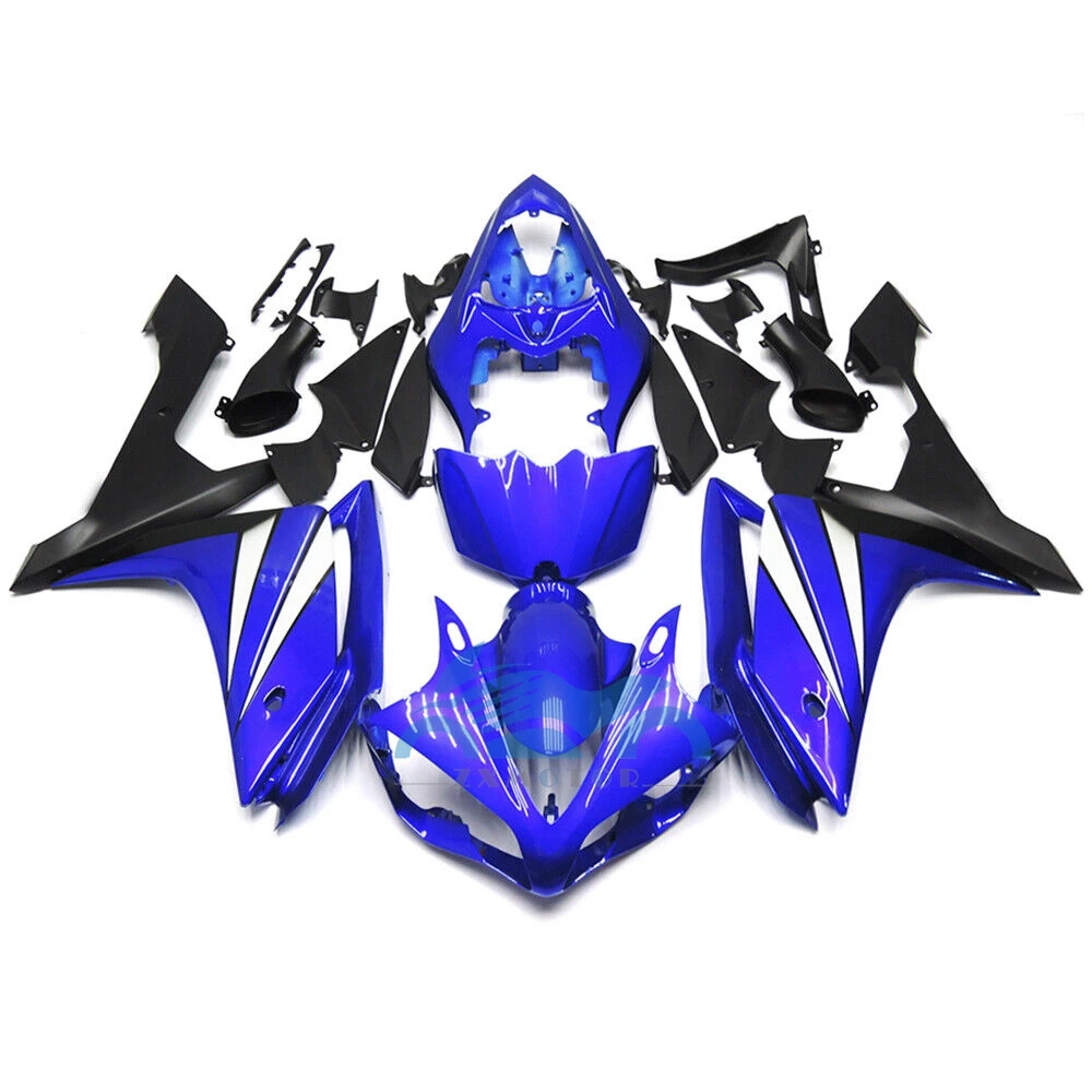 Misura Per Yamaha Yzf R1 2007 2008 Yamaha R1 08 07 Set Carrozzeria Custom New Abs Blue Plastic Shell Kit Carenatura Moto