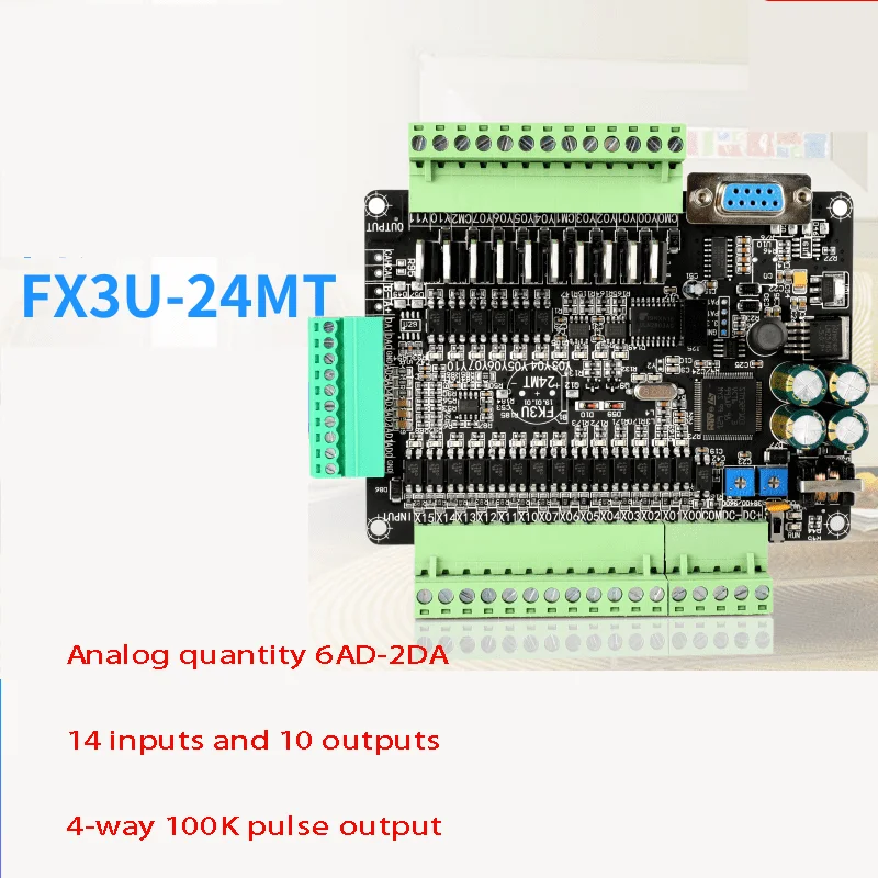

FX3U-24MT domestic high-speed PLC industrial control board 4-way 100K